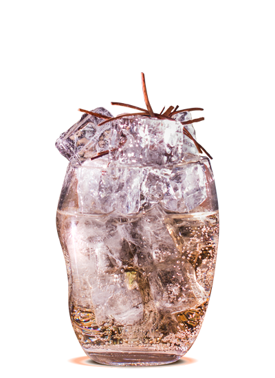 Лёд в форме кубика в бокале